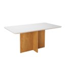 Ver imagem 1 de Mesa de Jantar Classic 160 com 6 Lugares e Tampo de Vidro