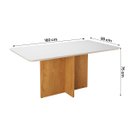 Ver imagem 3 de Mesa de Jantar Classic 160 com 6 Lugares e Tampo de Vidro