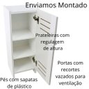 Ver imagem 4 de Armário de Chão Organizador Multiuso Envio Montado Il Legno