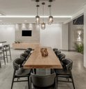 Ver imagem 3 de Mesa de Tronco com Bordas Orgânicas Cor Natural com Pés em Aço Carbono 110cm de Largura:Comprimento