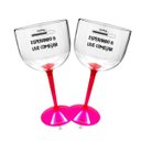 Ver imagem 2 de 2 Taças Gin Com Base Rosa Criativas Para Live