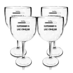 Kit 4 Taças Gin Personalizadas Criativas Para Live - 2 Kit 4 Taças Gin Personalizadas Criativas Para Live - 2