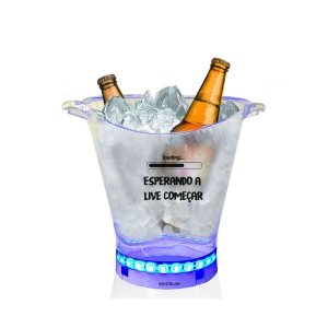 Balde de Gelo Com Led Criativo com Tema Para Live