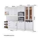 Ver imagem 5 de Armário de Cozinha Completa com Balcão Milla Smooth One Carraro Branco