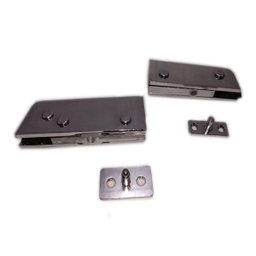 Kit dobradiças para porta de vidro pivotante blindex - sistema invertido - 4