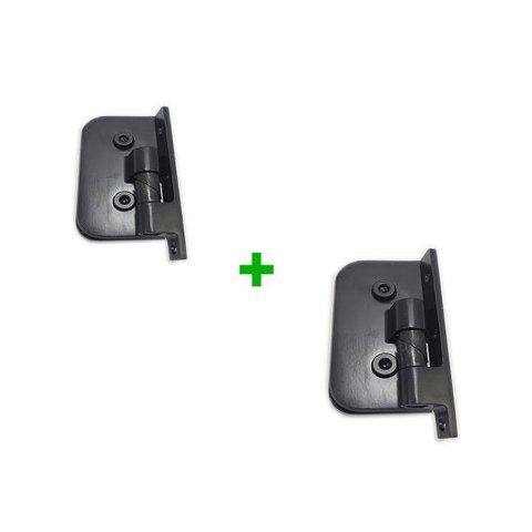 2 Dobradiças Automática Para Box De Banheiro 1114 - Preta