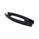 Ver imagem 1 de Puxador Curvo Para Porta Blindex 30x20 Cm - Preto