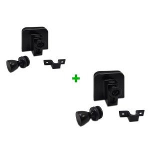 Kit Instalação - Janela De Correr 4 Folhas de Vidro - Preto