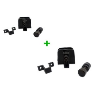 Kit Instalação - Janela De Correr 4 Folhas de Vidro - Bronze