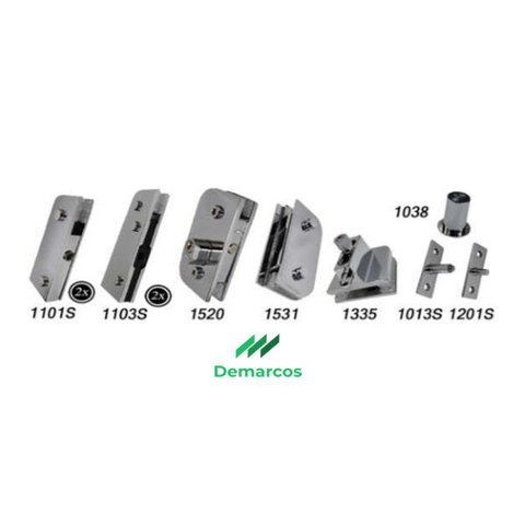 Kit Porta Dupla Em Vidro Temperado Blindex - Completo