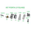 Ver imagem 1 de Kit Instalação De Porta Dupla De Vidro Temperado - Tradicional