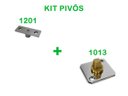 Ver imagem 1 de Kit pivô e bucha para dobradiças de porta de vidro pivotante