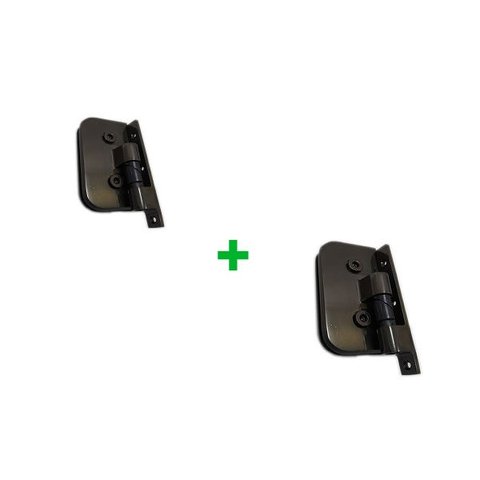 2 Dobradiças Automática Para Box De Banheiro 1114 - Bronze