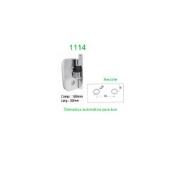 2 Dobradiças Automática 1114 Para Box De Banheiro - 2