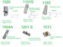 Ver imagem 2 de Kit ferragens para porta pivotante de vidro Blindex - Tradicional