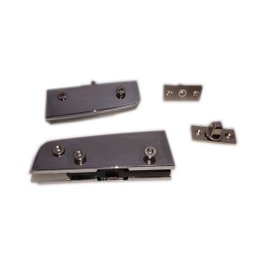 Kit dobradiças para porta pivotante de vidro temperado blindex - opção mola - 1