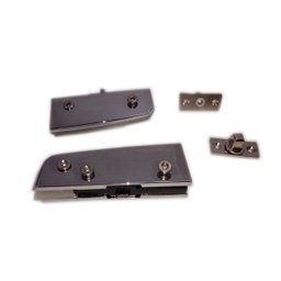 Kit dobradiças para porta pivotante de vidro temperado blindex - opção mola - 4