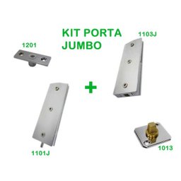 Kit instalação Jumbo para porta de vidro pivotante - 8