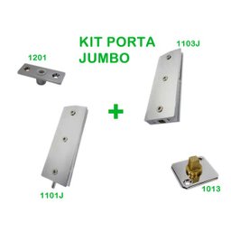 Kit instalação Jumbo para porta de vidro pivotante - 1