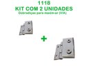 Ver imagem 4 de Kit com 2 un 1118 - Dobradiça maxim-ar para vidro alvenaria
