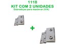 Ver imagem 1 de Kit com 2 un 1118 - Dobradiça maxim-ar para vidro alvenaria