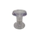 Ver imagem 4 de Puxador redondo mini de resina transparente para porta