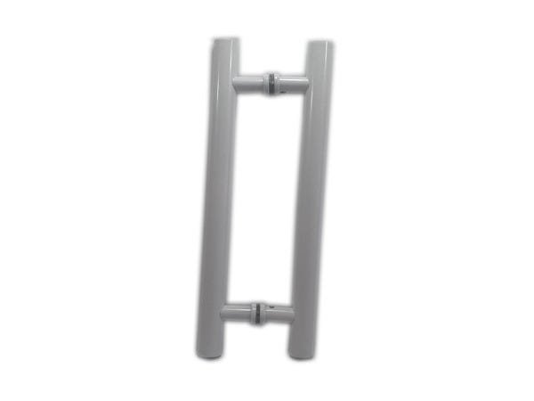 Puxador H (40x30) cm para porta e portão branco - 2