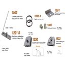 Ver imagem 2 de Kit bascula acessórios completo para vidro temperado Blindex