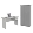 Ver imagem 1 de Mesa de Escritorio com Armário 2 Portas Pampulha Cinza