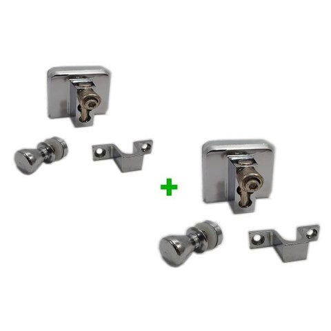 Kit Janela De 4 Folhas para vidro temperado Blindex