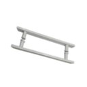 Ver imagem 4 de Puxador para portas reto barra chata 40x30 cm - Branco