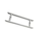 Ver imagem 1 de Puxador para portas reto barra chata 40x30 cm - Branco