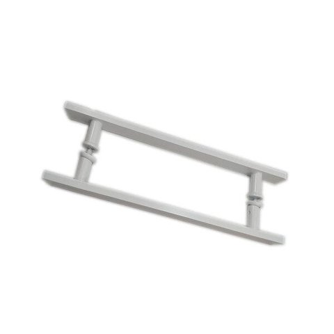 Puxador para portas reto barra chata 40x30 cm - Branco