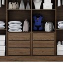 Ver imagem 6 de Guarda-Roupa Casal com Espelho 2 Portas de Correr 6 Gavetas Bali Bianchi Móveis