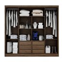 Ver imagem 2 de Guarda-Roupa Casal com Espelho 2 Portas de Correr 6 Gavetas Bali Bianchi Móveis
