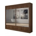 Ver imagem 3 de Guarda-Roupa Casal com Espelho 2 Portas de Correr 6 Gavetas Bali Bianchi Móveis