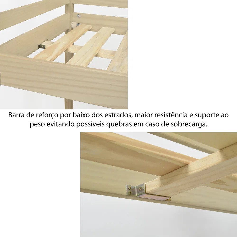 Beliche Montessoriana Garden C/Escorregador Natural/Branco – Casatema - 12