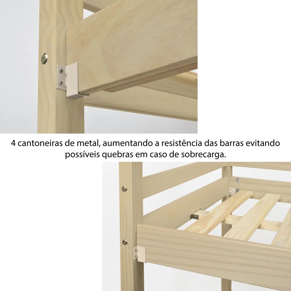 Beliche Montessoriana Garden C/Escorregador Natural/Branco – Casatema - 11