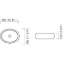 Ver imagem 3 de CUBA ICASA APOIO OVAL 40X30 ICA9- BRANCO ICASA IND CERAMICA ANDRADENSE LTDA
