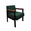 Ver imagem 1 de Poltrona Minas Estilo Industrial Gdecor - Tecido Verde