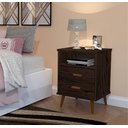 Ver imagem 3 de Kit 2 Criado Mesa de Cabeceira Decore Itália: Malbec