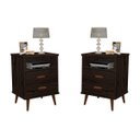 Ver imagem 1 de Kit 2 Criado Mesa de Cabeceira Decore Itália: Malbec