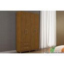Ver imagem 2 de Guarda Roupa 4 Portas e 4 Gavetas C- Pés Canadá Plus Cinamomo - Conquista