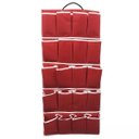 Ver imagem 1 de Sapateira de Porta Parede 8 e 10 Pares de Sapato Tênis Tnt Resistente:vermelho/10 Pares