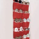 Ver imagem 4 de Sapateira de Porta Parede 8 e 10 Pares de Sapato Tênis Tnt Resistente:vermelho/10 Pares