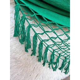 Rede de Dormir Casal Balanço de Algodão Reforçada 3,80m X 1,50m Varias Cores:verde Bandeira - 5