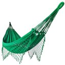 Ver imagem 1 de Rede de Dormir Casal Balanço de Algodão Reforçada 3,80m X 1,50m Varias Cores:verde Bandeira