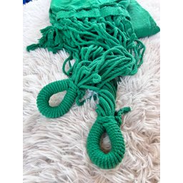 Rede de Dormir Casal Balanço de Algodão Reforçada 3,80m X 1,50m Varias Cores:verde Bandeira - 2