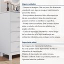 Ver mais imagens de Cômoda 4 Gavetas Puxador em MDF e Pés Reguláveis Lisboa
