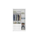 Ver imagem 2 de Guarda-Roupa de Bebê 3 Portas 3 Gavetas Baby Flex Color Branco